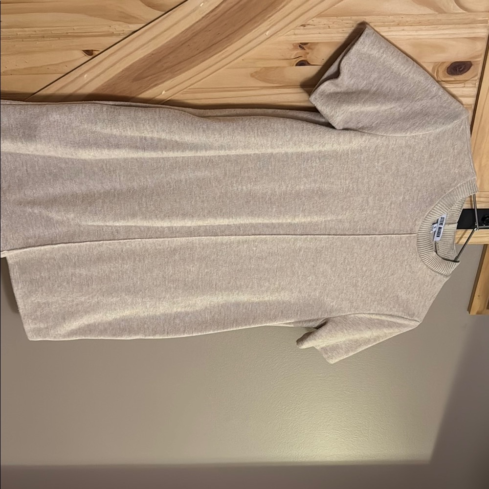 Beige Short Sleeve Dress